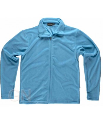 Chaqueta polar muy fina y cálida celeste