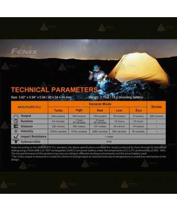Linterna táctica recargable Fénix PD25R de 800 lúmenes