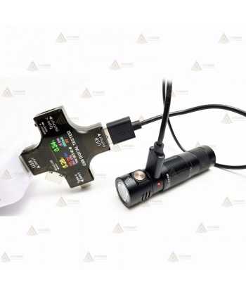 Mini Linterna EDC  E09R recargable de alta potencia 600 lúmenes