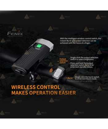 Foco linterna BC30 V2.0 de Fénix para bicicletas de montaña. Proporciona 2200 lúmenes