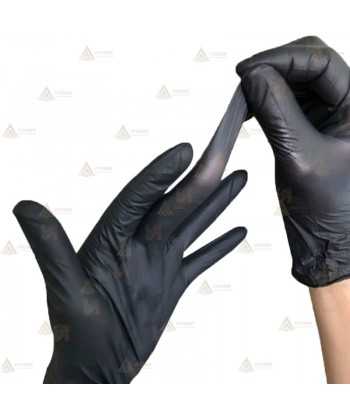 Guantes desechables de látex negro sin polvo los más baratos del mercado