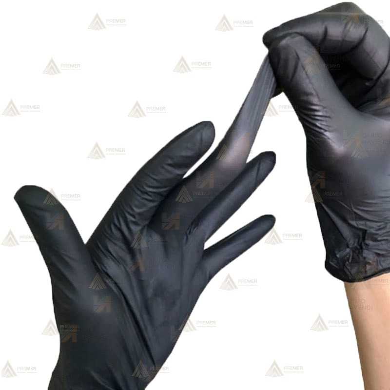 Guantes desechables de látex negro sin polvo los más baratos del mercado