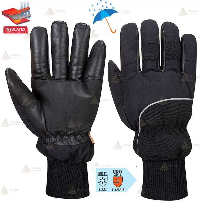 Guante con membrana impermeable y transpirable con forro