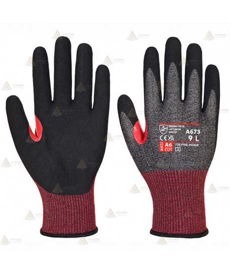 Guante CT200 AHR18 de Nitrilo esponjoso anticorte nivel F para excarcelaciones