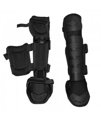 Rodilleras + Espinilleras + Protectores de pie superior rígidos con acolchado interior