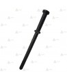Defensa de elastómero negro de 50 cm