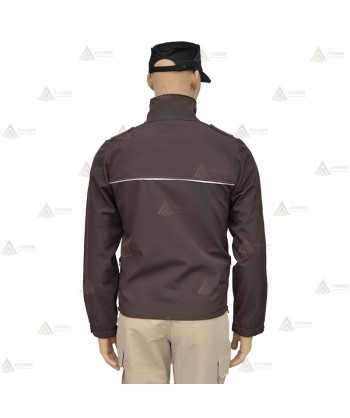 Chaqueta con tejido Softshell de triple capa para personal de seguridad