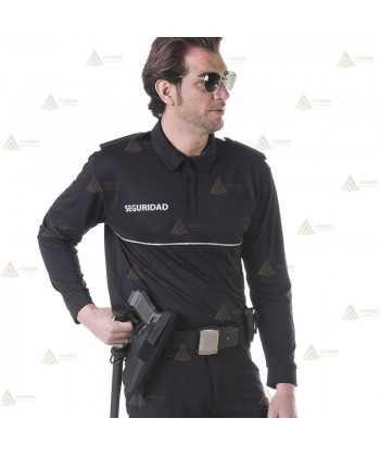 Polo transpirable de manga larga para Vigilantes de Seguridad