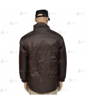 Parka para vigilantes de seguridad color marrón