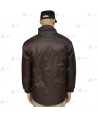 Parka para vigilantes de seguridad color marrón