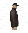Parka para vigilantes de seguridad color marrón