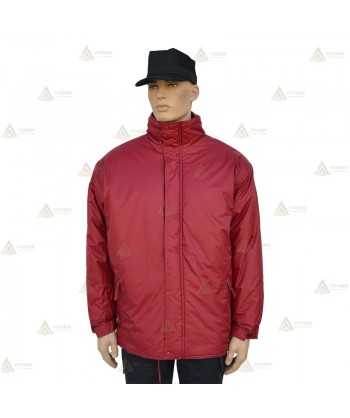 Parka para vigilantes de seguridad color granate