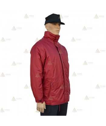Parka para vigilantes de seguridad color granate