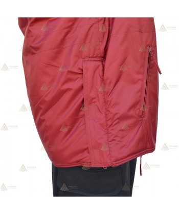 Parka para vigilantes de seguridad color granate