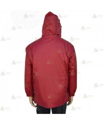 Parka para vigilantes de seguridad color granate