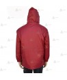 Parka para vigilantes de seguridad color granate