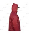Parka para vigilantes de seguridad color granate