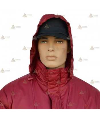 Parka para vigilantes de seguridad color granate