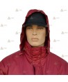 Parka para vigilantes de seguridad color granate