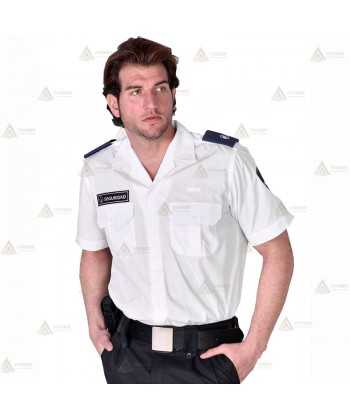 Camisa uniforme de vigilante para verano color blanco