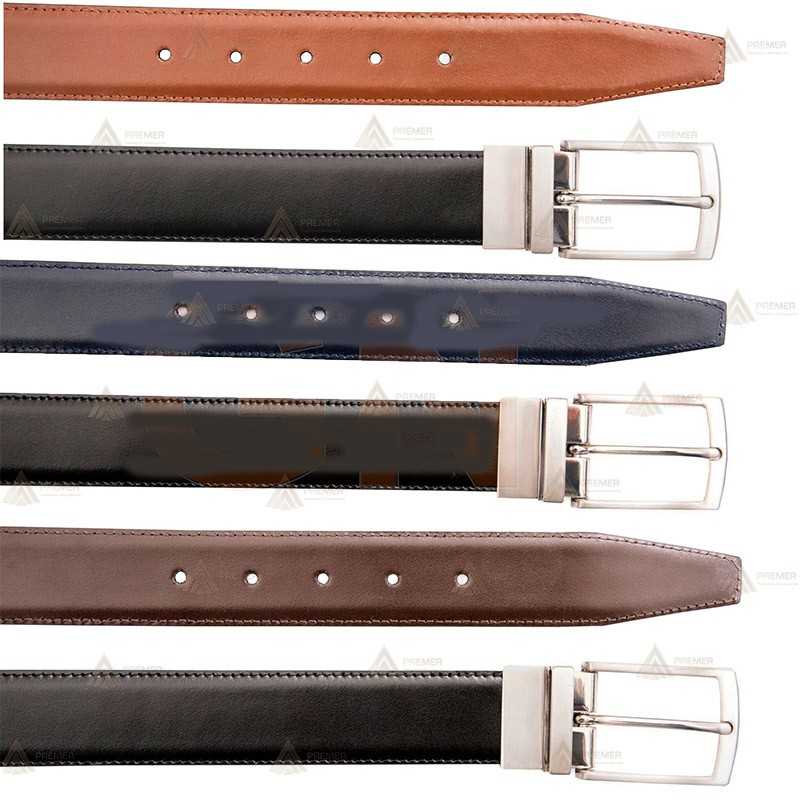 Cinturón de piel reversible