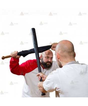 Paraguas de combate o defensa de color negro