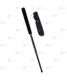 Bastón negro cromado extensible de 53 cm