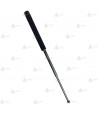 Bastón negro cromado extensible de 53 cm