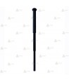 Bastón negro cromado extensible con pulsador de 53 cm