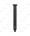 Bastón negro cromado extensible con pulsador de 53 cm