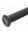 Bastón negro cromado extensible con pulsador de 53 cm