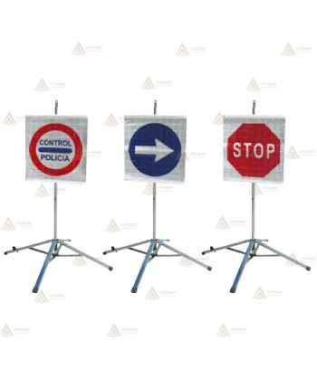 Trípode plegable para señales réflex para controles policiales