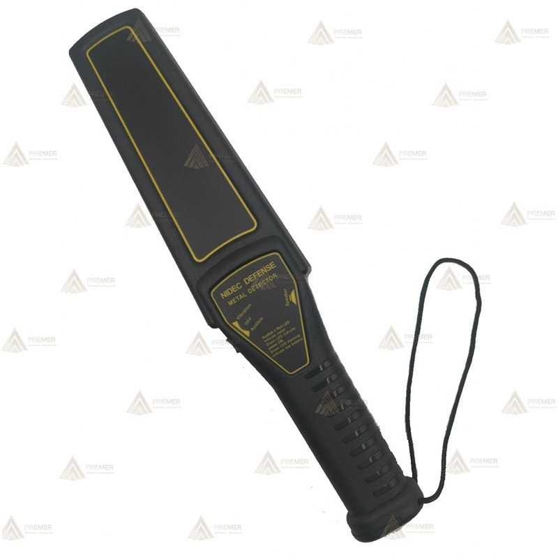 Detector de metales manual con batería recargable y cargador