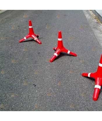 Tetrápodo para policía totalmente apilable