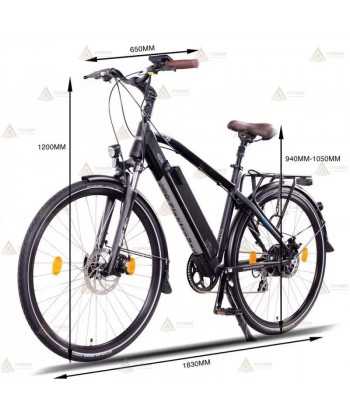 Bicicleta eléctrica con motor de 250W y batería de 48V 16Ah 768Wh para policía