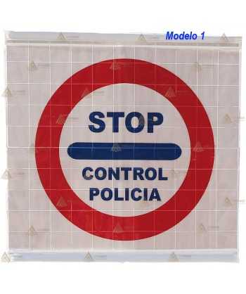 Señales réflex altamente reflexivas y plegables para controles policiales