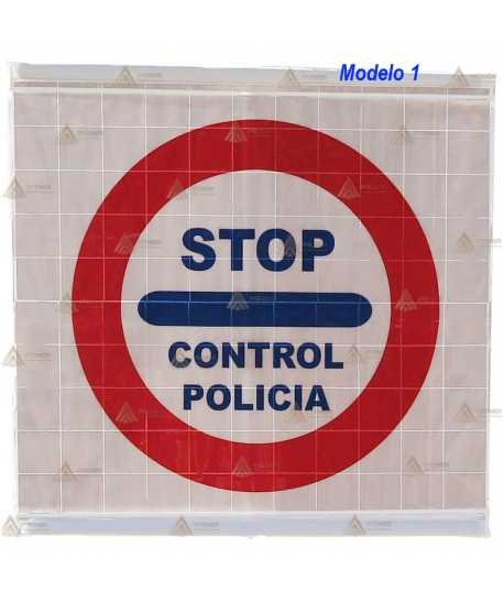 Señales réflex altamente reflexivas y plegables para controles policiales