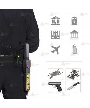 Detector de metales manual para seguridad profesional