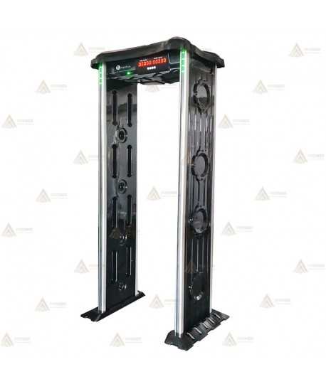 Detector de metales de arco con 6 zonas de detección