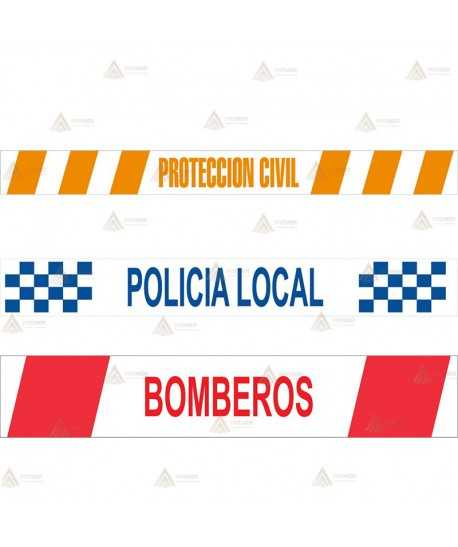 Cinta de señalización galga 400 x 250 metros para policía, bomberos y protección civil