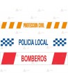 Cinta de señalización galga 400 x 250 metros para policía, bomberos y protección civil
