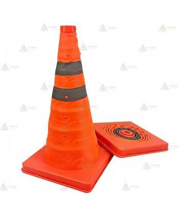 Cono plegable para controles policiales