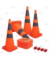 Cono plegable para controles policiales