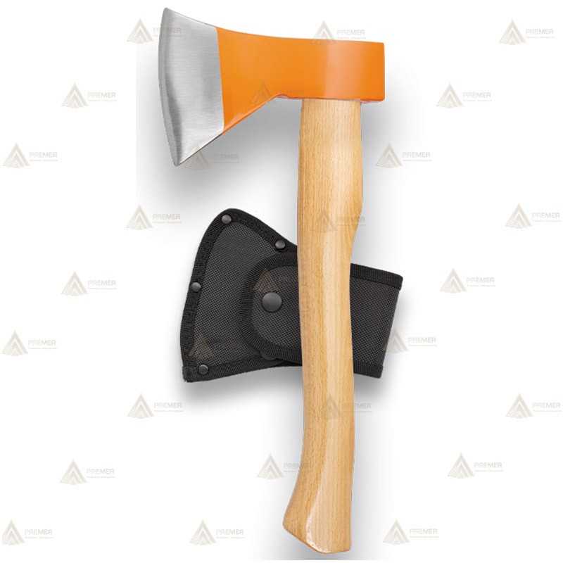 Hacha con mango de madera para bomberos