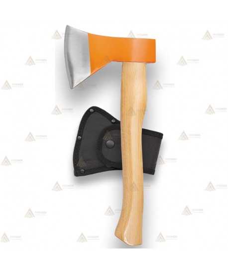 Hacha con mango de madera para bomberos