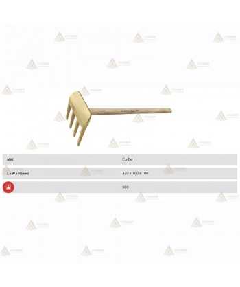 Rastrillo anti chispas de cobre/berilio para entornos explosivos