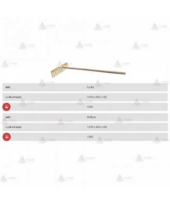 Rastrillo anti chispas de cobre/berilio para entornos explosivos