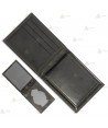 Cartera doble para chapa de identificación de Policía Nacional
