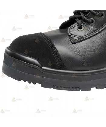 Bota de piel de media caña con puntera y plantilla de seguridad
