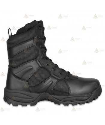 Bota táctica de piel nailon extra resistente con cremallera 8"